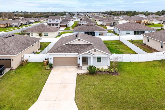 drone / aerial view featuring a residential view