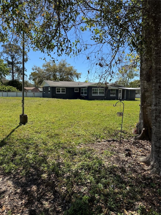 exterior space with fence