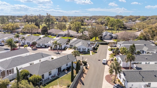 aerial view featuring a residential view