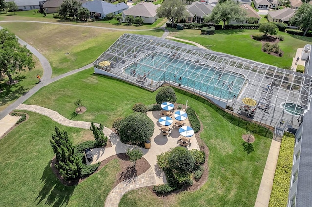 birds eye view of property featuring a residential view