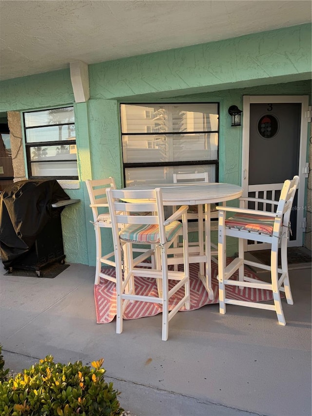 view of patio with grilling area