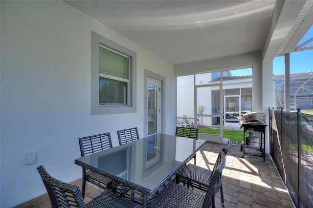 view of sunroom / solarium