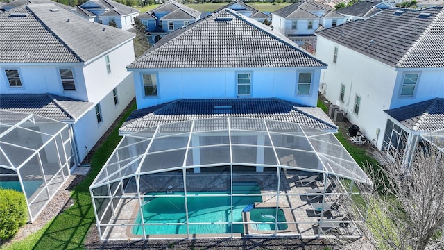 bird's eye view featuring a residential view