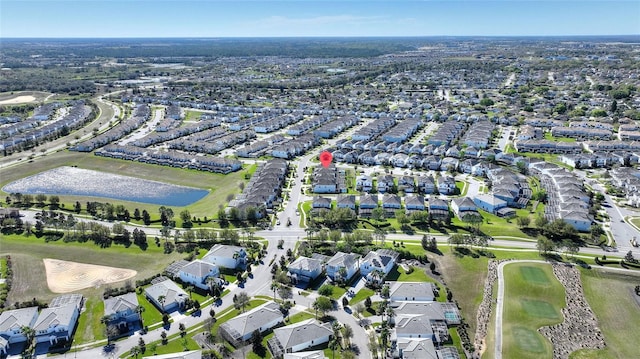 birds eye view of property featuring a residential view