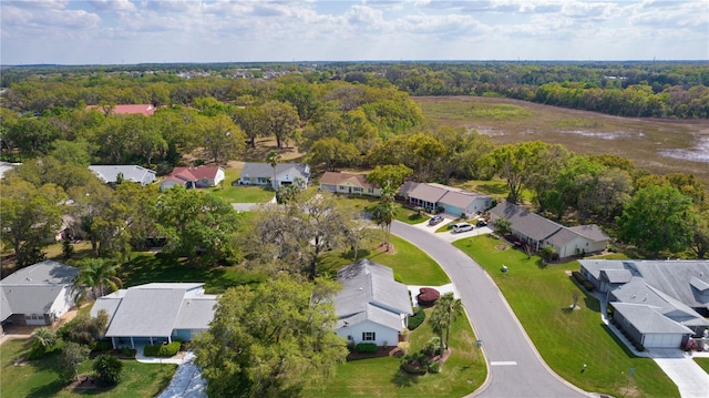 aerial view featuring a residential view