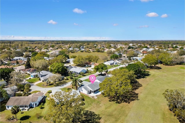 drone / aerial view featuring a residential view