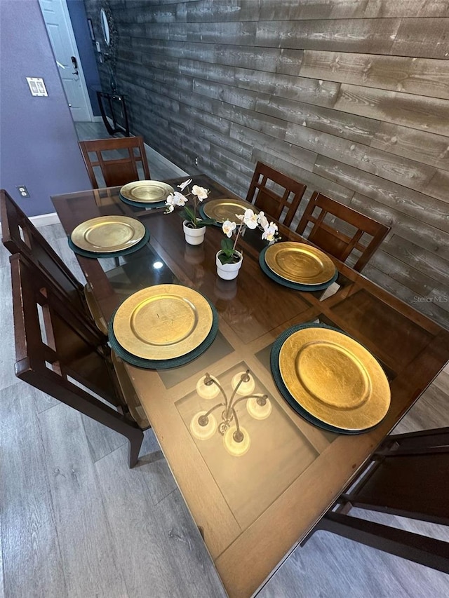 view of unfurnished dining area