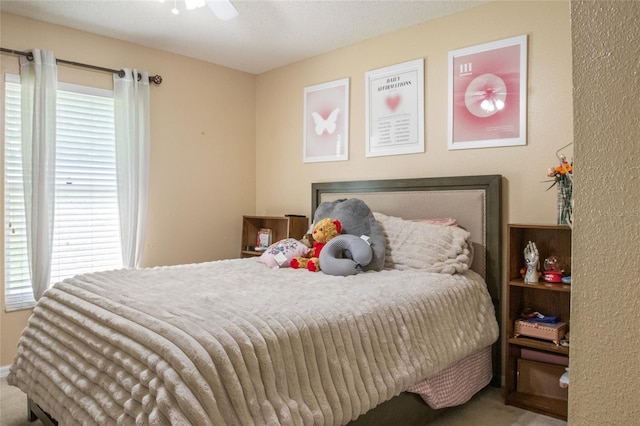 bedroom with a ceiling fan