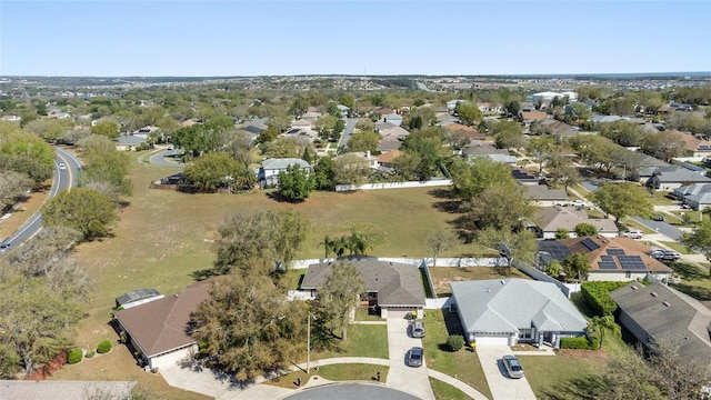 bird's eye view with a residential view
