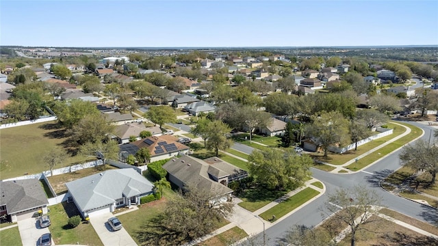 bird's eye view with a residential view