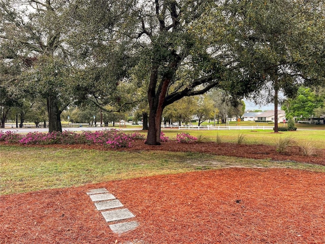 surrounding community featuring a lawn