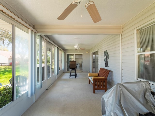 view of sunroom / solarium