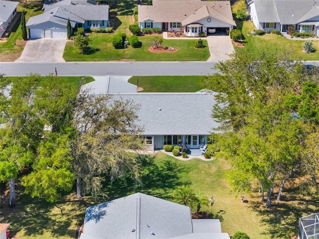 bird's eye view featuring a residential view