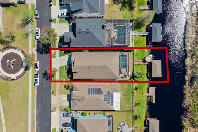 birds eye view of property featuring a residential view