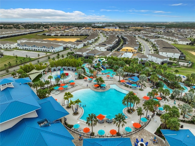 bird's eye view featuring a residential view