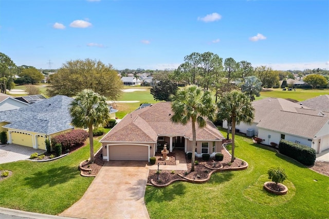 aerial view featuring a residential view