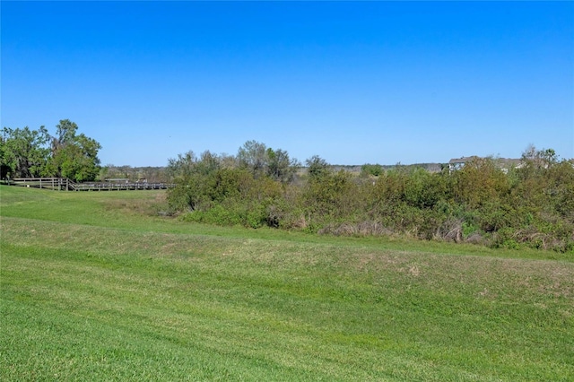 view of yard featuring a rural view