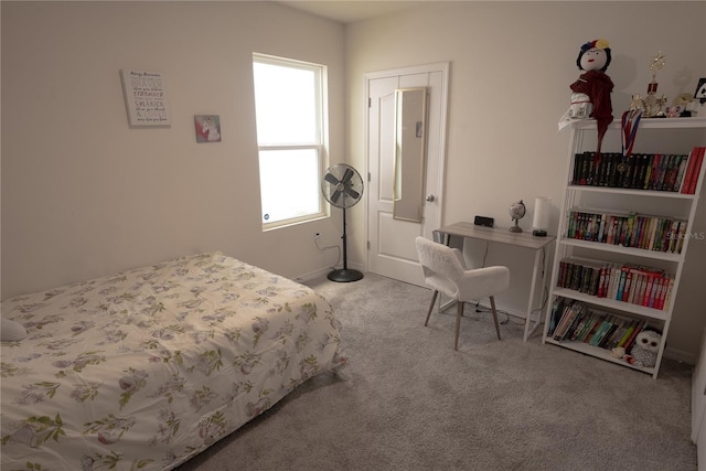 bedroom featuring carpet flooring