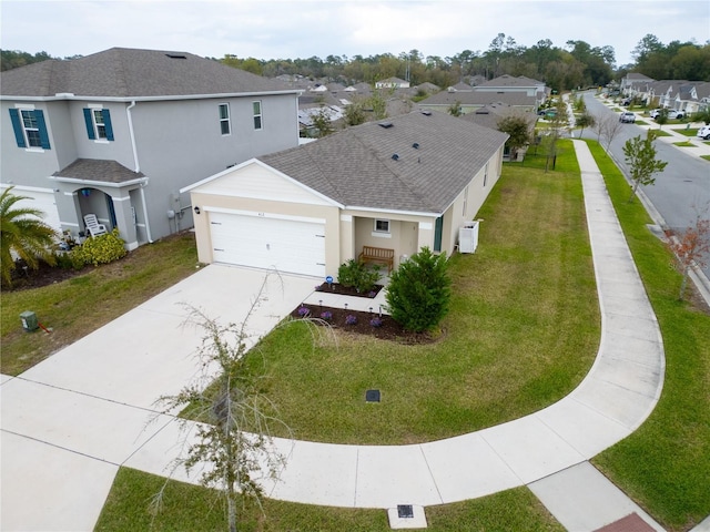 drone / aerial view featuring a residential view