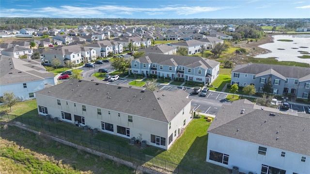 bird's eye view with a residential view