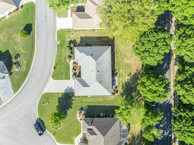 bird's eye view featuring a residential view