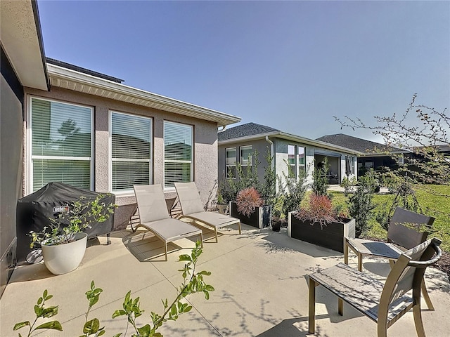 view of patio with grilling area