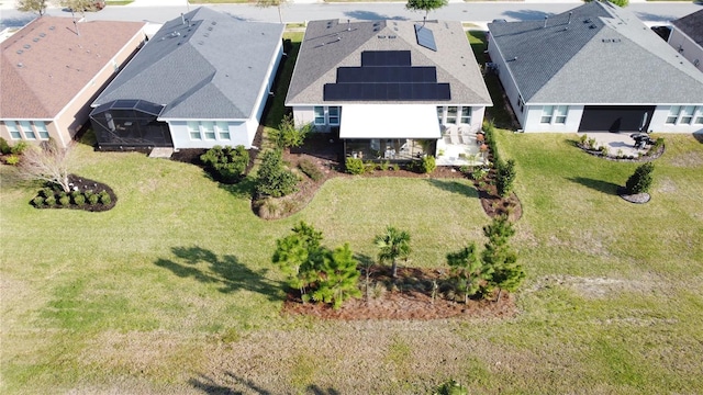 bird's eye view with a residential view