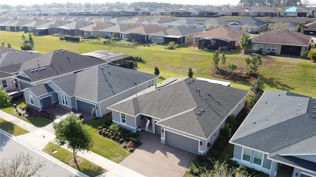 aerial view featuring a residential view