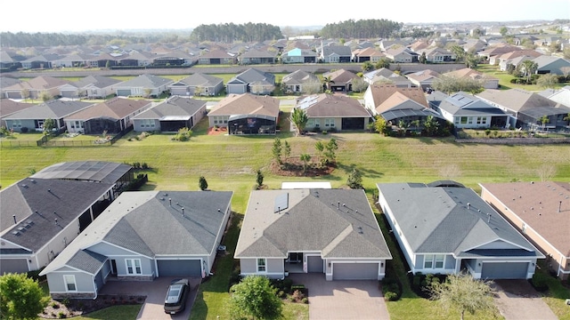 bird's eye view with a residential view