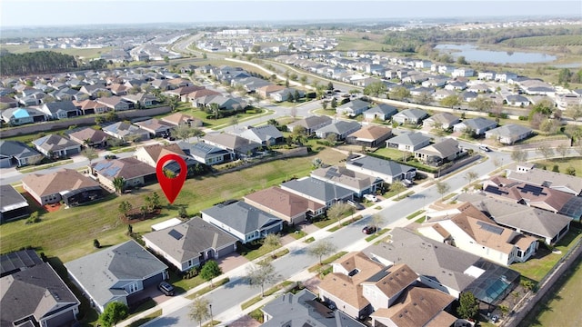 aerial view featuring a residential view