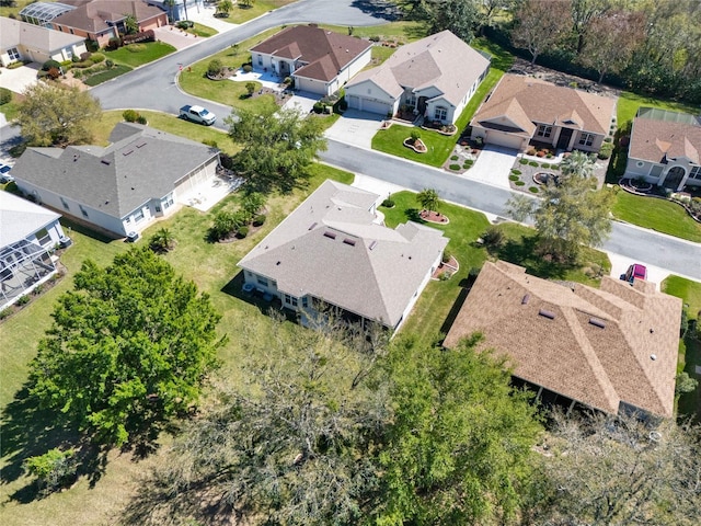 bird's eye view with a residential view