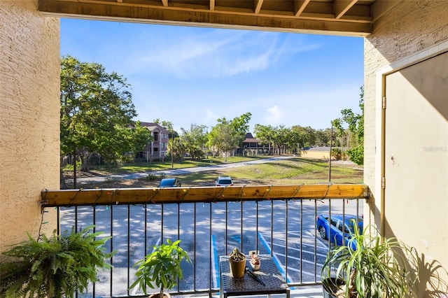 view of balcony