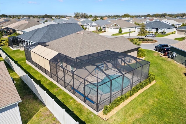 bird's eye view featuring a residential view