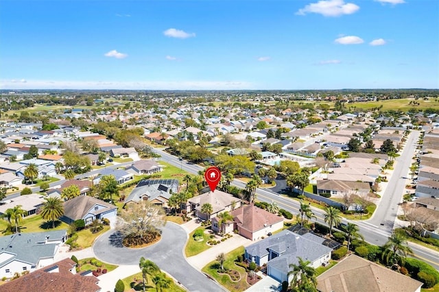 birds eye view of property featuring a residential view