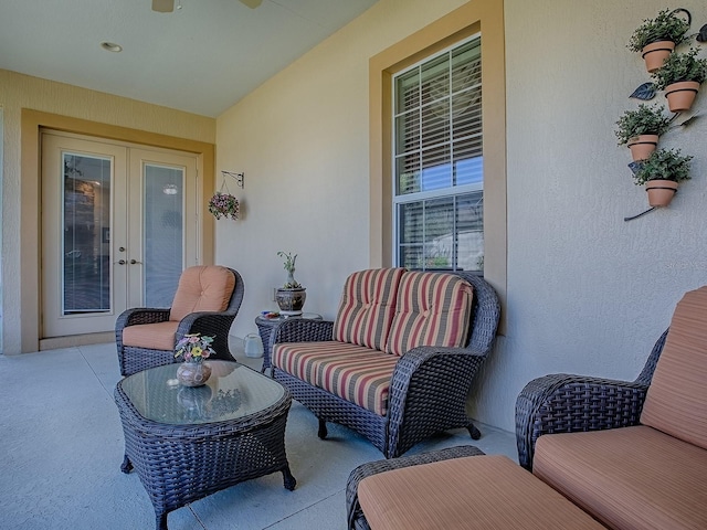 view of patio / terrace with french doors