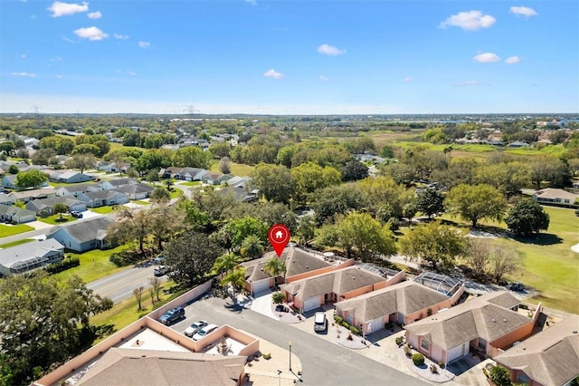 drone / aerial view featuring a residential view