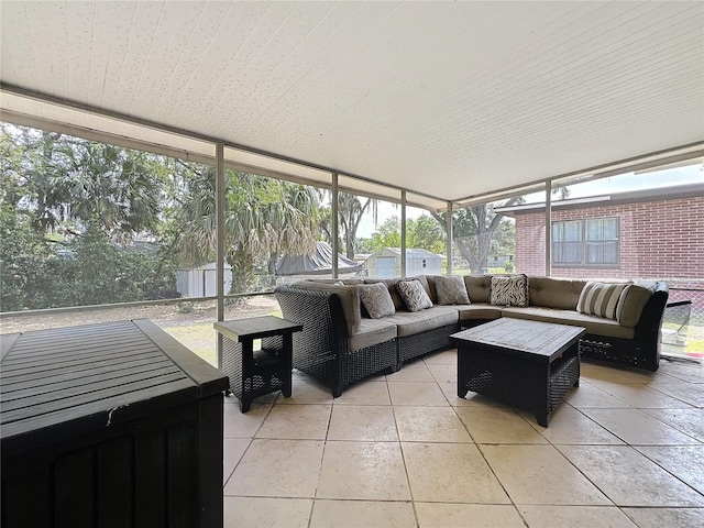 view of sunroom / solarium