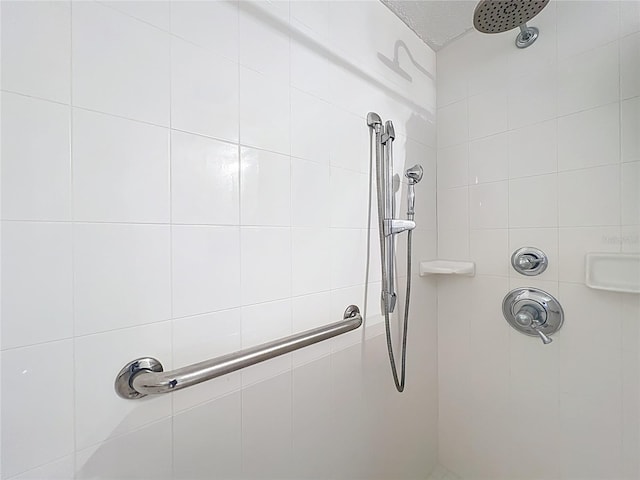 room details with tiled shower