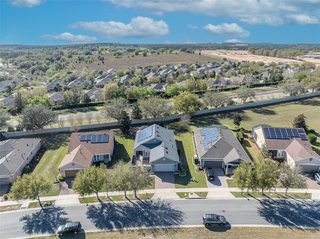 bird's eye view featuring a residential view