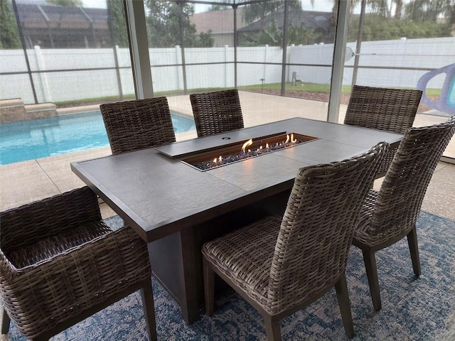 view of sunroom / solarium