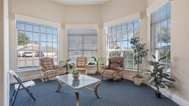 164 Nautica Mile Dr, Clermont, FL 34711 - living area with baseboards and carpet flooring