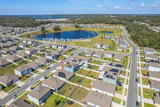3719 Holly Grove Ln, Mount Dora, FL 32757 - aerial view of residential area with a nearby body of water