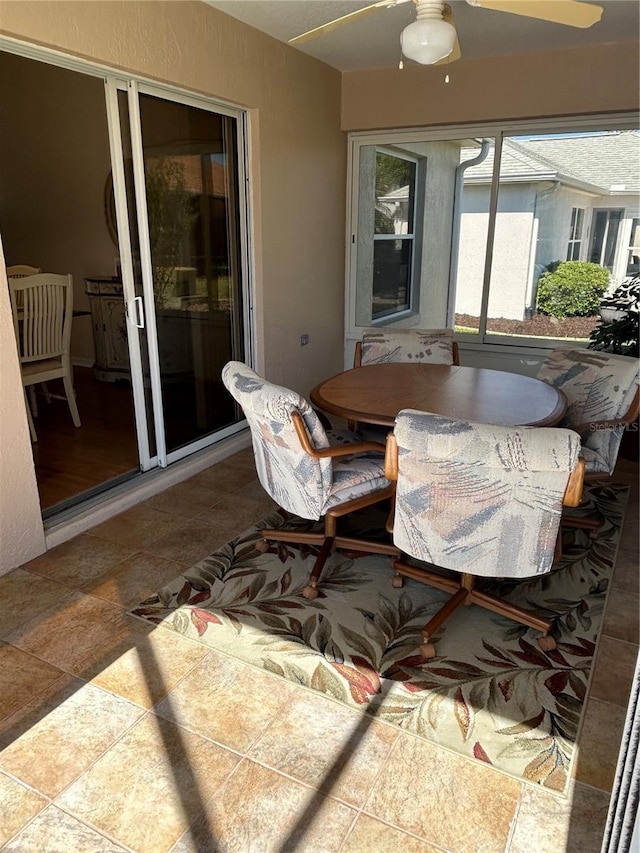 view of sunroom / solarium