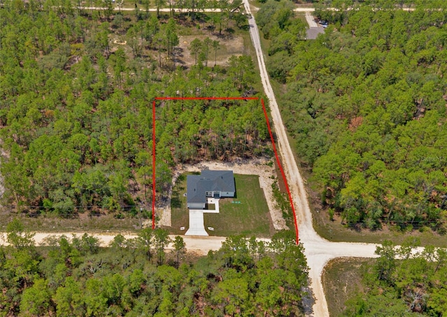 12444 SW 76th Ln, Dunnellon, FL 34432 - view of property location featuring property boundaries highlighted and a forest