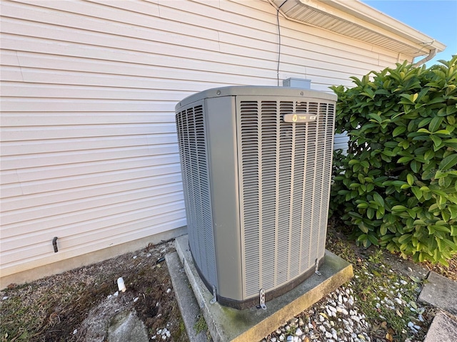 exterior details with central AC unit