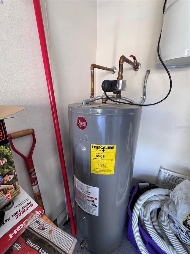 utilities featuring water heater