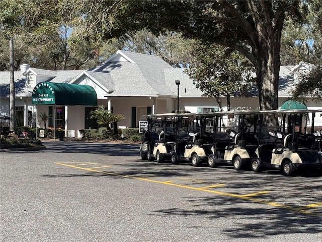 exterior space with uncovered parking