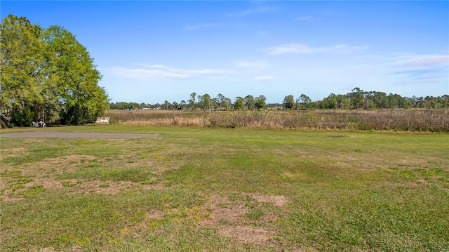 view of yard featuring a rural view