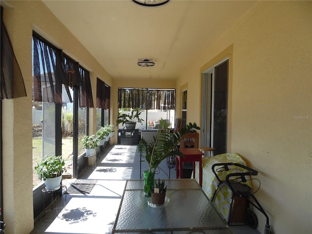 view of sunroom / solarium