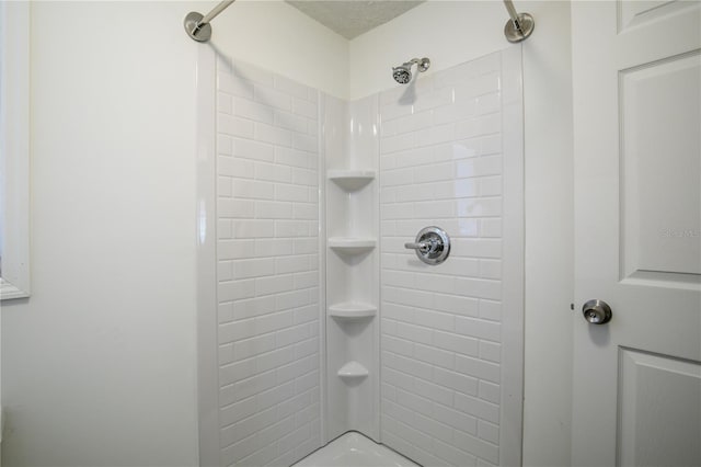 full bathroom featuring walk in shower